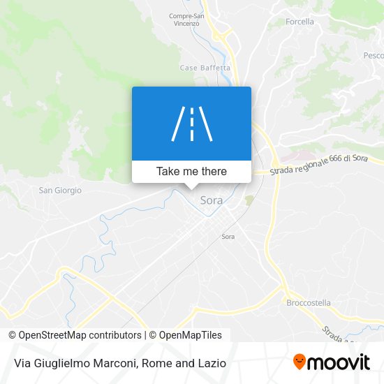 Via Giuglielmo Marconi map