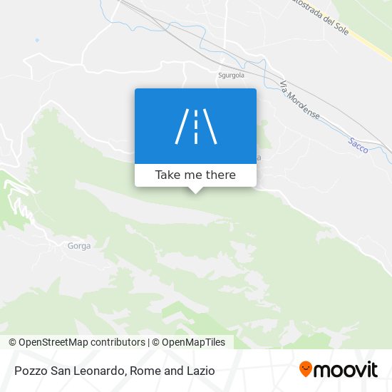 Pozzo San Leonardo map