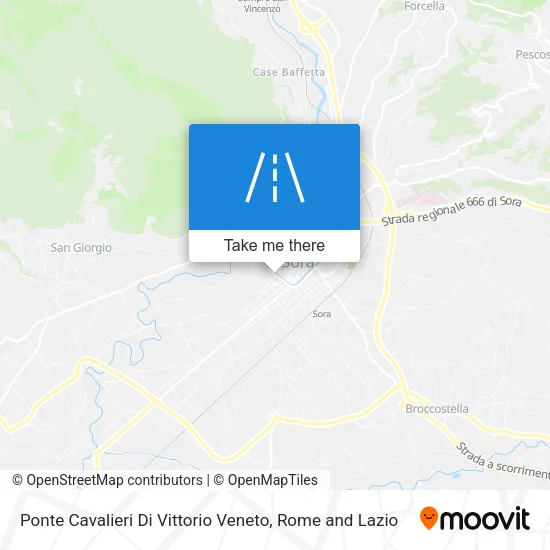 Ponte Cavalieri Di Vittorio Veneto map