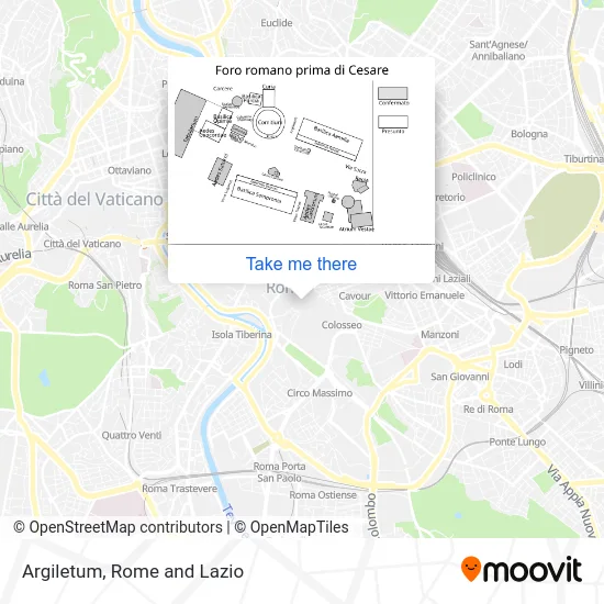 Argiletum map
