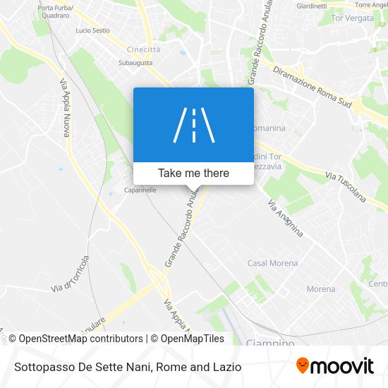 Sottopasso De Sette Nani map