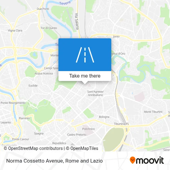 Norma Cossetto Avenue map