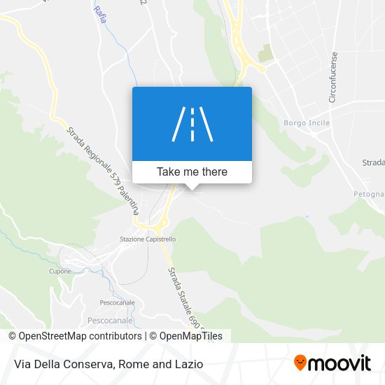 Via Della Conserva map