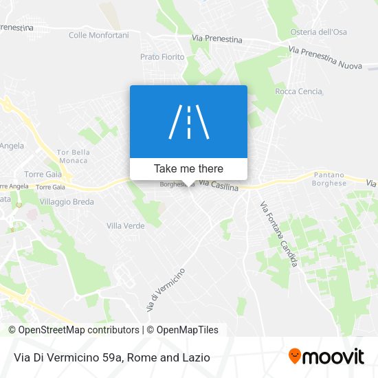Via Di Vermicino 59a map
