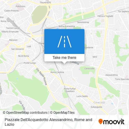 Piazzale Dell'Acquedotto Alessandrino map