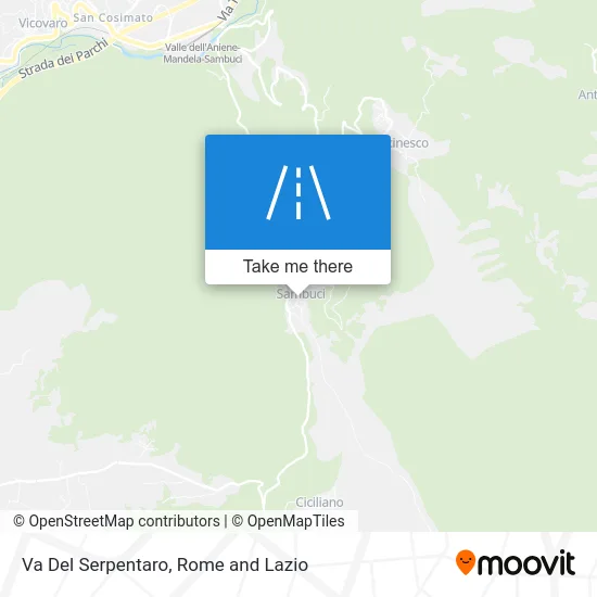 Serpentaro Street map