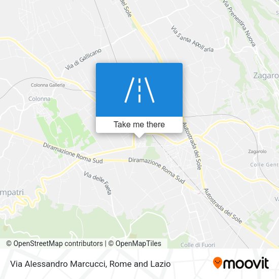 Via Alessandro Marcucci map
