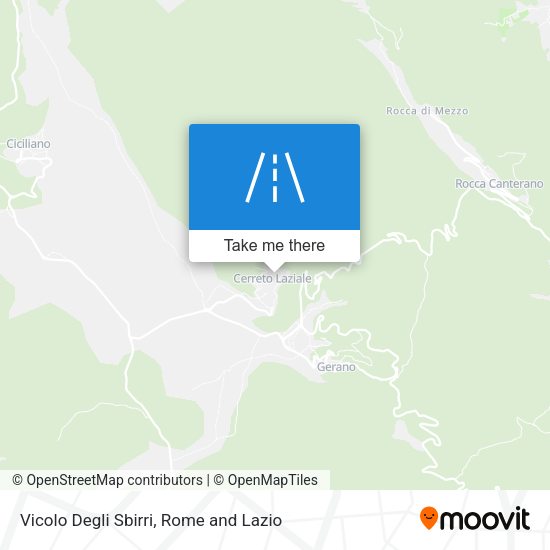 Vicolo Degli Sbirri map