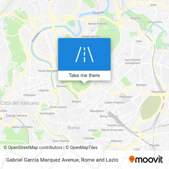 Gabriel Garcia Marquez Avenue map