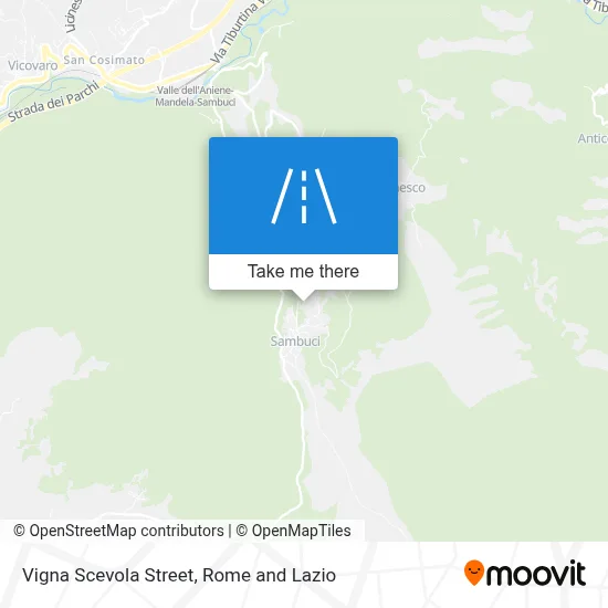 Vigna Scevola Street map