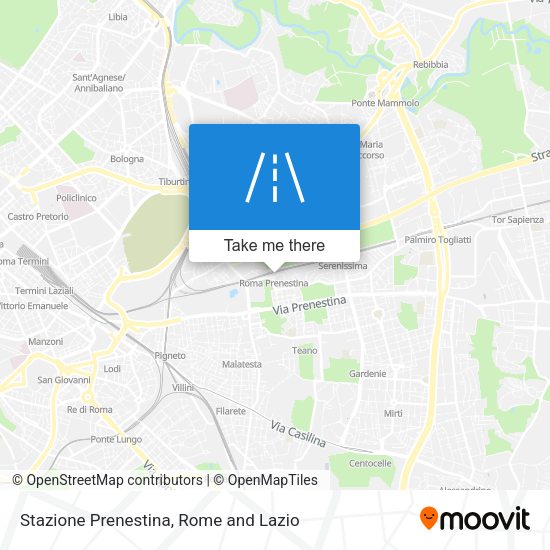 Stazione Prenestina map