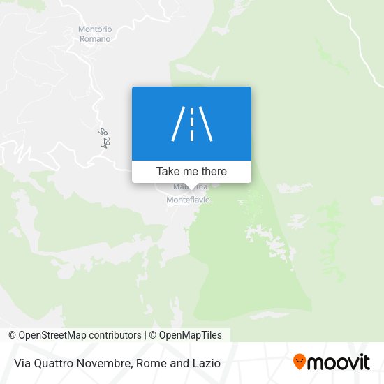 Via Quattro Novembre map