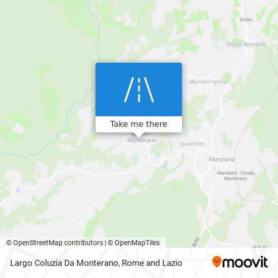 Largo Coluzia Da Monterano map