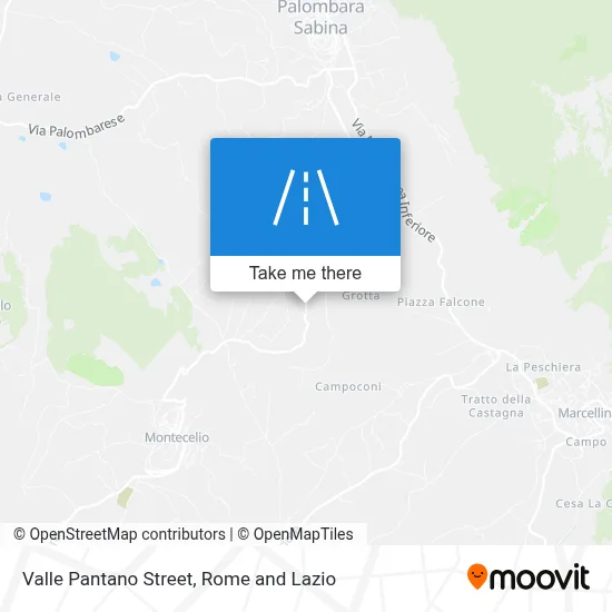 Valle Pantano Street map
