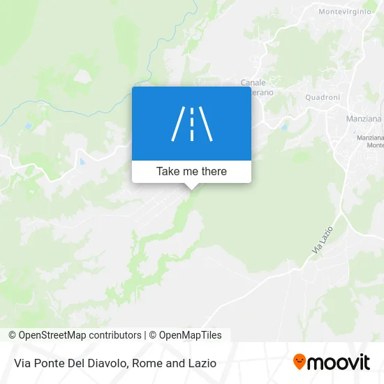 Ponte Del Diavolo Street map