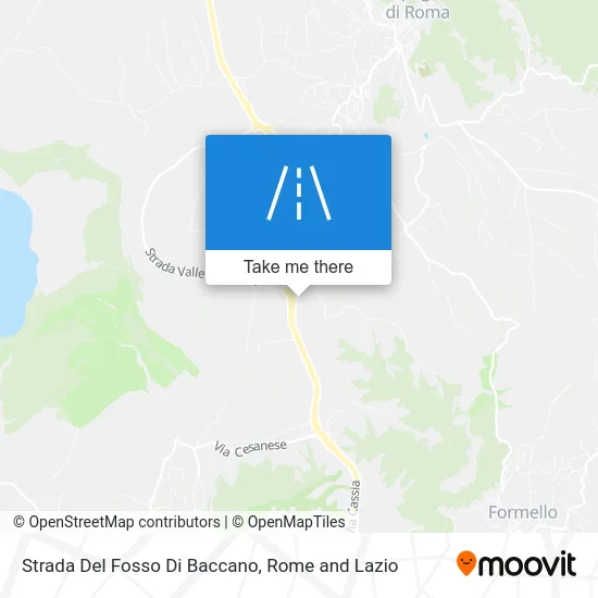 Baccano Ditch Road map