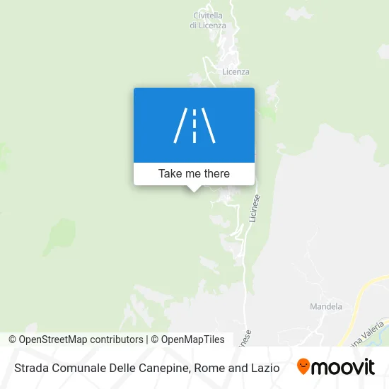 Canepine Communal Road map