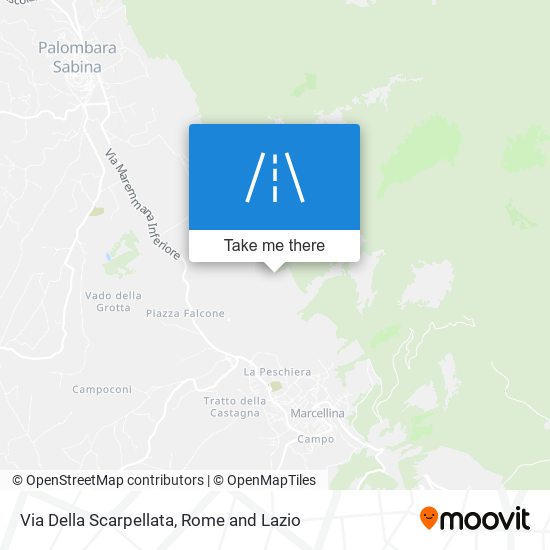 Via Della Scarpellata map