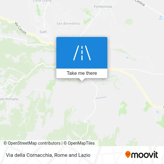 Via della Cornacchia map