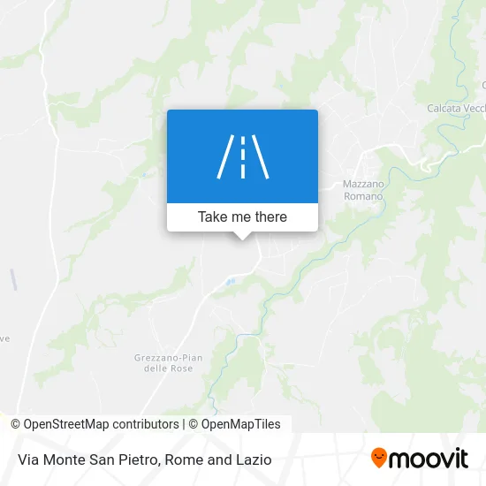 Monte San Pietro Street map