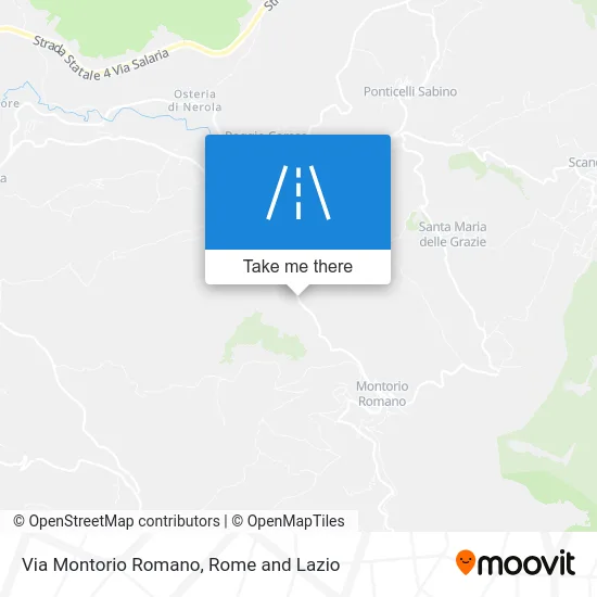 Montorio Romano Street map