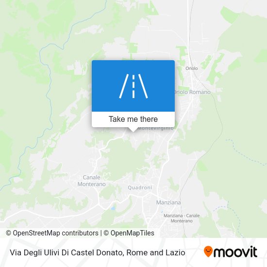 Via Degli Ulivi Di Castel Donato map