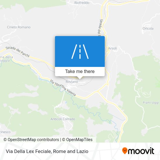 Via Della Lex Feciale map