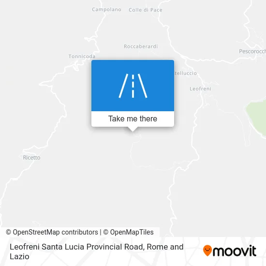 Leofreni Santa Lucia Provincial Road map