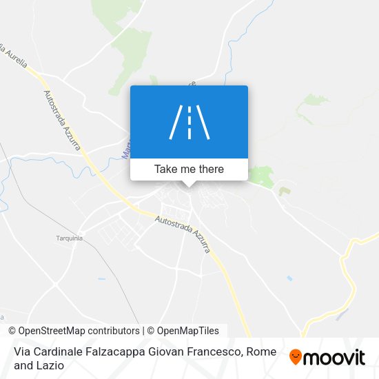 Via Cardinale Falzacappa Giovan Francesco map