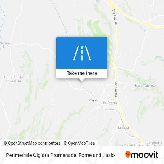 Perimetrale Olgiata Promenade map