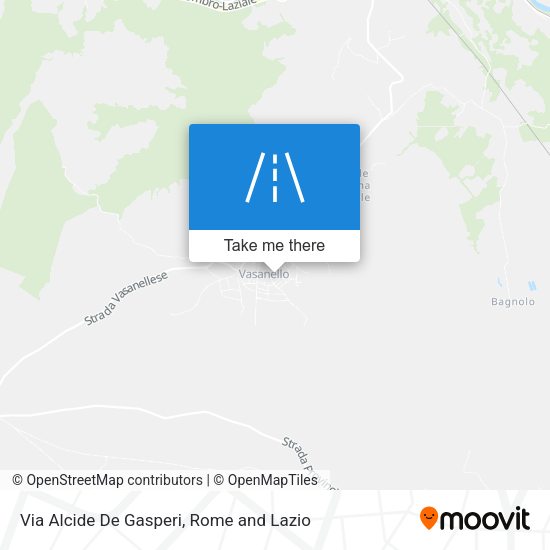 Via Alcide De Gasperi map