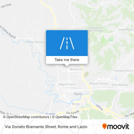 Via Donato Bramante Street map