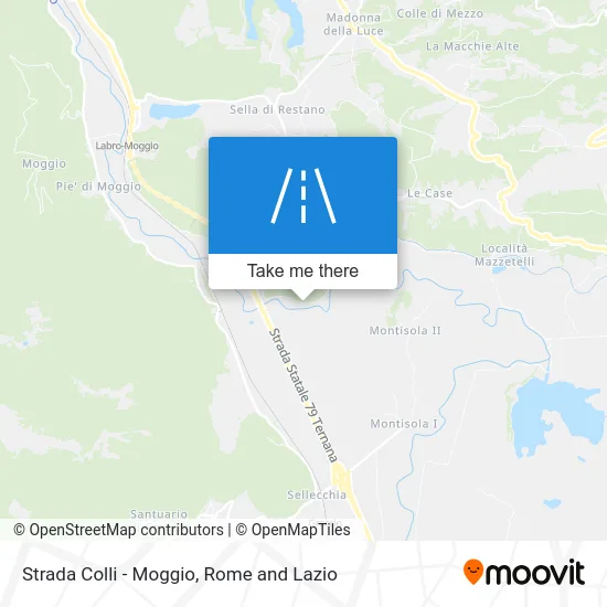 Colli - Moggio Street map