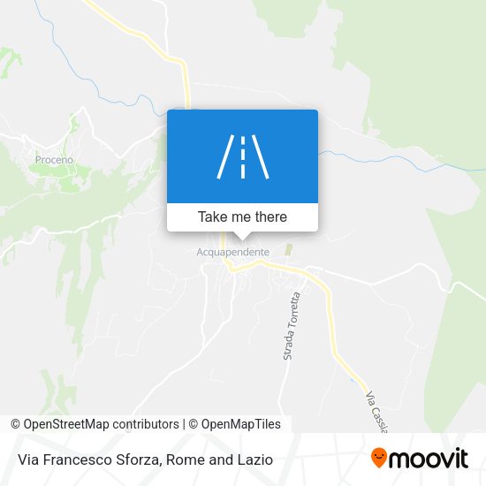 Via Francesco Sforza map