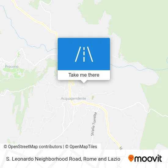 S. Leonardo Neighborhood Road map