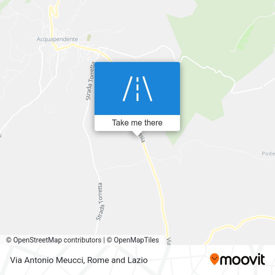 Via Antonio Meucci map