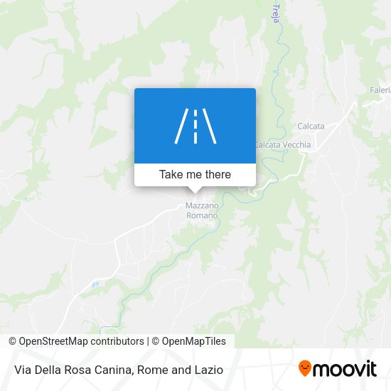 Via Della Rosa Canina map
