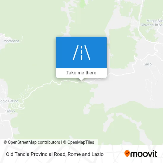 Old Tancia Provincial Road map