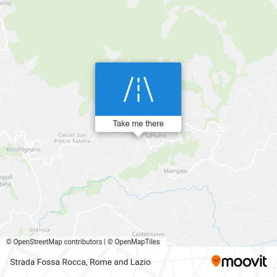 Fossa Rocca Street map