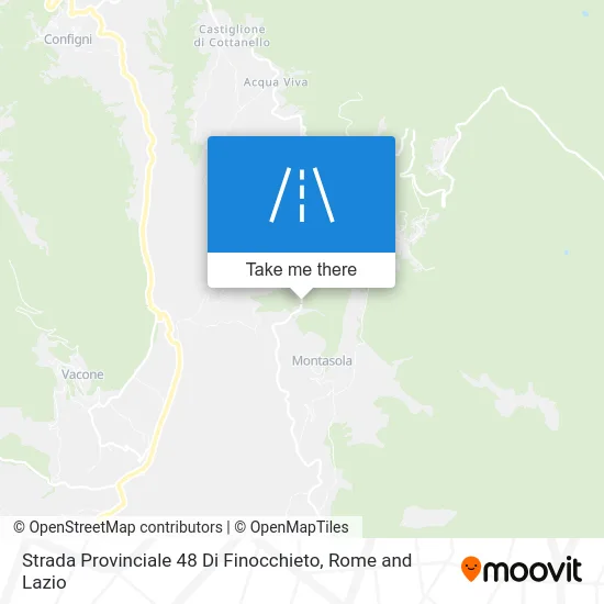 Provincial Road 48 of Finocchieto map