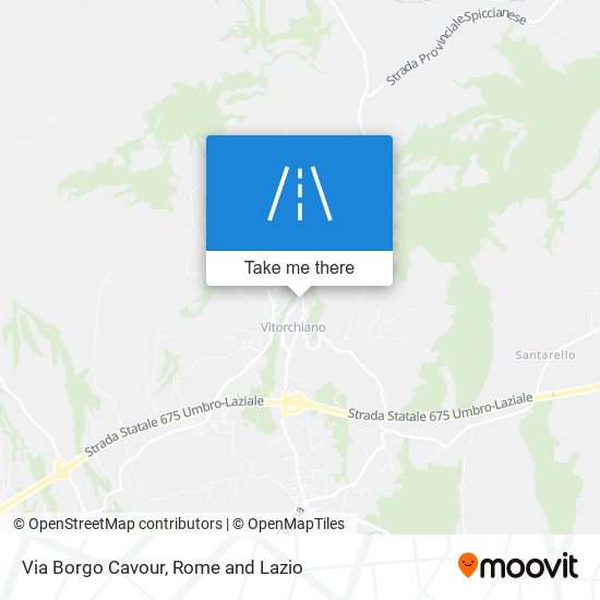 Via Borgo Cavour map