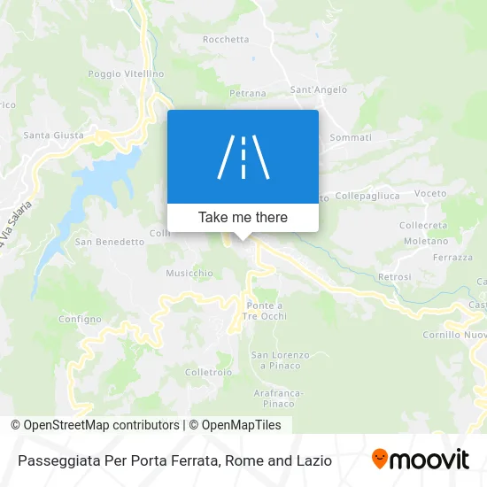 Passeggiata Per Porta Ferrata Street map
