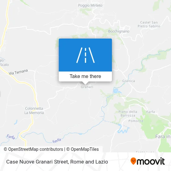 Case Nuove Granari Street map