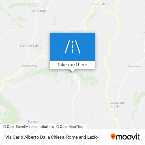 Via Carlo Alberto Dalla Chiesa map