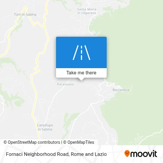 Fornaci Neighborhood Road map