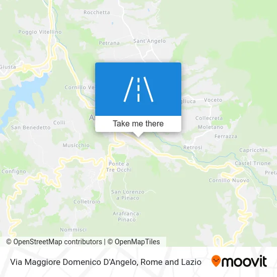 Maggiore Domenico D'Angelo Street map