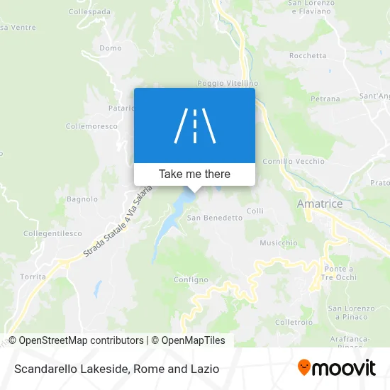 Scandarello Lakeside map