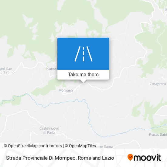 Strada Provinciale Di Mompeo map