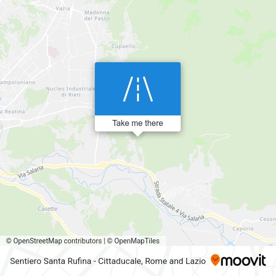 Sentiero Santa Rufina - Cittaducale map