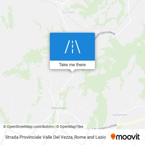 Strada Provinciale Valle Del Vezza map